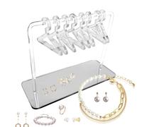 Générique Support Boucles Oreilles - Barre Acrylique Huit Cintres, Porte-Boucles Organisation, Râtelier Bijoux Présentation | Meuble Présentoir Pour Magasin Salon Professionnel