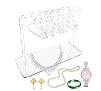 Générique Support Boucles Oreilles - Barre Acrylique Huit Cintres, Porte-Boucles Organisation, Râtelier Bijoux Présentation | Meuble Présentoir Pour Magasin Salon Professionnel