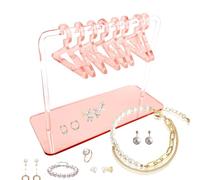 Générique Support Boucles Oreilles - Barre Acrylique Huit Cintres, Porte-Boucles Organisation, Râtelier Bijoux Présentation | Meuble Présentoir Pour Magasin Salon Professionnel