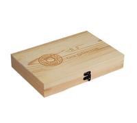 Générique Support Capsules Monnaie - Coffret Bois 50/100 Pièces avec Boîtiers Ronds Plastique, Organiseur Collection Numismatique | Contenant Universel Maison Rangement Pièces