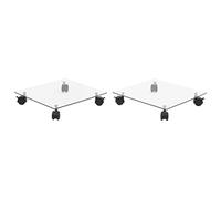 Générique Support carré pour Plantes 2 pcs Verre trempé 35 x 35 cm,Maison & Jardin,Pelouses & Jardins,Jardinage,Supports pour Plantes,Transparent,3.44 KG,245690