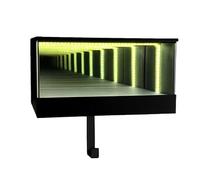 Générique Support Clés Voiture Mural,Support LED Blanc Doux,Cintre pour Clés De Voiture Garage avec Miroir Infini | pour Homme Entrée Maison Extérieur Porte Entrée Étagère Ferme