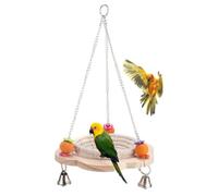 Générique Support Colorées Perroquet Bois Coton Balançoire en à pour la et Perles Suspendu Exercice et Équilibre Couleur Aléatoire Style pour Petits Plusieurs Styles