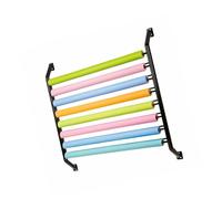 Générique Support Conception Multicouche Mural, Support Stockage Rouleaux Tissu Grande capacité, for Organisateur Produits Bobine d'atelier Garage(H150cm,8-Layer)