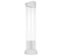 Générique Support Conique Facile à Nettoyer et Ranger pour Cornet de Glace en Plastique Blanc pour Usage Machine à Glace de Bureau