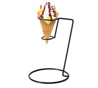 Générique Support Cornet De Glace, Support Individuel Pour Cornet De Glace En Fer Noir, Grille Refroidissement En Métal, Présentoir Décoratif Pour Cornets Glacés, Frites, Pop-corn