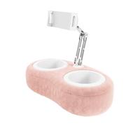 Générique Support Coussin pour Téléphone sur Genoux | Monture pour téléphone rotative | Télescope Support Tablette Coiffeuse Lit Canapé Bureau Pivotant Mobile