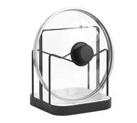 Générique Support Couvercle Casserole 15,5 Cm Tiroir | Organiseur Cuisine Avec Bac Égouttage Amovible Lavable, Porte Planche Découpe Vertical, Rangement Gain Place Pour Assiettes Plateaux