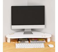 Générique Support d'angle pour écran 78 cm de Long, Support Triangulaire avec Porte-Stylo, étagère de Rangement pour écran/Ordinateur Portable/téléviseur LED, Support d'écran Universel (Coul