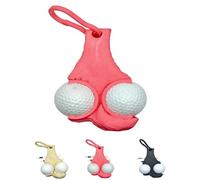 Générique Support de balle de golf et support de tee de golf, clip de rangement 2 en 1 pour balle de golf, supports de sac de testicules de balles de golf, gadget de parcours durable (RED,1PC)