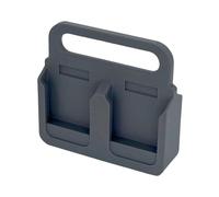Générique Support de Batterie Rack de Rangement Organisateur D'Outils Porte-Batterie avec 4 Emplacements en Matériau PP Adapté pour L'Organisation de L, Gris