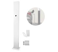 Générique Support de borne de Recharge pour véhicule électrique. Borne de Recharge au Sol en Acier Inoxydable, sans perçage, pour Garage. Connecteur de borne de Recharge Durable (Blanc).