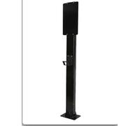 Générique Support de borne de Recharge pour véhicule électrique. Borne de Recharge Robuste en Acier, fixée au Sol, pour Garage, 170 cm (Noir) - Idéale pour Les Voitures électriques.