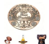 Générique Support de boucle de ceinture de bière, clip de canette de boisson mains libres portable, transport de boisson à ouverture rabattable de cowboy occidental, boucle pour hommes (B#)