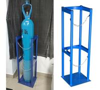 Générique Support de Bouteille d'oxygène Robuste avec chaîne de sécurité, Support de Rangement Durable pour Le soudage Commercial et l'usage Industriel, (Largeur 27 cm (10,6 po) - 35 cm (13,7 po))