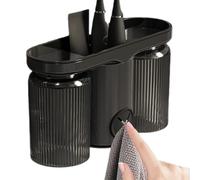 Générique Support De Brosse À Dents - Organisateur De Brosses À | Électriques | Rangements De Brosse À avec 2 Tasses De Salles De Bains Familiales, Support Mural Multifonctionnel, Gain De Pla
