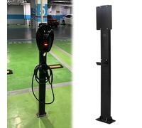 Générique Support de câble de Recharge pour véhicule électrique Durable - Socle en métal pour Une Utilisation extérieure, Installation sans perçage, Colonne de Recharge pour Voiture à Montage au Sol,