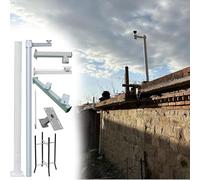 Générique Support de caméra de sécurité sur Poteau avec Bras de Fixation, Support extérieur pour caméra de sécurité, Poteau de Surveillance Multi-Usage (Taille : 6,5 pi à 2 m)
