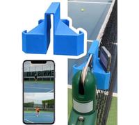 Générique Support De Caméra De Tennis, Porte-Téléphone pour Filet Tennis，Double Perspective, Deux Perspectives, Filet Fixe pour Enregistrement des Matchs