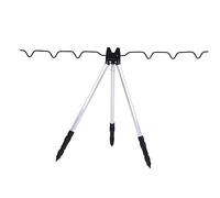 Générique Support de Canne à Pêche Pliable, Trépied Portable en Aluminium, Facile à Nettoyer, Support Antidérapant, Convient pour, Déplier 80cm