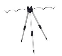 Générique Support de Canne à Pêche Pliable, Trépied Portable en Aluminium, Facile à Nettoyer, Support Antidérapant, Convient pour, Déplier 60cm