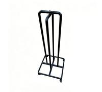 Générique Support De Cerceau Mobile en Métal, Chariot D'affichage Weighted Circle Debout, D'équipement Robuste, Capacité Charge 150 Kg Peut Contenir 30 À 40 Pièces(Black,77x50x50cm)
