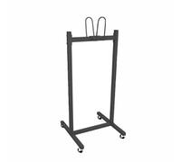 Générique Support De Cercle Remise en Forme Mobile Métal, Chariot D'affichage, D'équipement Robuste, Capacité Charge 150 Kg, Peut Contenir 30 À 40 Pièces