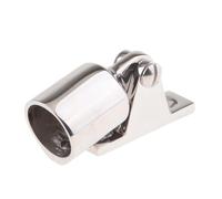 Générique Support De Charnière De Pont for Tube Bimini De 1" | Acier inoxydable 316, quincaillerie marine, extrémité à œil externe, raccord supérieur de bateau