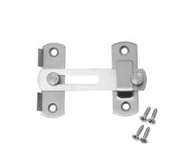 Générique Support De Charnière En Acier Inoxydable, Boucle Sécurité Silencieuse For Cadenas, Moraillon, Verrou Fenêtre, Placard, Porte(4inch-silver)