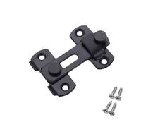 Générique Support De Charnière En Acier Inoxydable, Boucle Sécurité Silencieuse For Cadenas, Moraillon, Verrou Fenêtre, Placard, Porte(3inch-black)