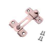 Générique Support De Charnière En Acier Inoxydable, Boucle Sécurité Silencieuse For Cadenas, Moraillon, Verrou Fenêtre, Placard, Porte(4inch-red bronze)