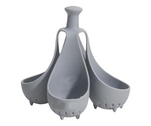 Générique Support De Chaudière À Œufs en Silicone, Porte Œufs en Silicone Résistant À La Chaleur, Cuit 4 Ou 6 Œuf À La Fois, Gadget De Cuisine