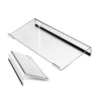 Générique Support De Clavier D'ordinateur Transparent - Rehausseur Clavier en Acrylique | Support Ergonomique Coudé | Accessoires D'ordinateur pour Bureau Maison Frappe Dactylographie Étudier