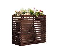 Générique Support De Climatisation Extérieur, Housse De Climatiseur Extérieur, Écran De Confidentialité for Climatiseur Carbonisé, for Salon, Chambre, Bureau, Restaurant(Color2,120x60x105cm)