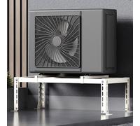 Générique Support de climatiseur Robuste - Support au Sol pour Mini-Split pour systèmes de Pompe à Chaleur, Cadre en Acier galvanisé, 900 x 300 x 400 mm, Finition Blanche