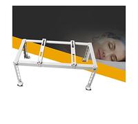 Générique Support de climatiseur Robuste - Support de condenseur CVC Mini-Split en Acier galvanisé - Support au Sol Durable pour unités sans Conduit (Argent, 90 x 40 x 60 cm)