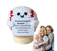 Générique Support De Crochet Motivationnel - Boule Inspirante au Crochet Faite Main - Boule Au Crochet Positive Fait Main avec Citation Inspirante pour Pendaison De Crémaillère Et Anti Stress