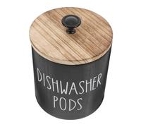 Générique Support De Dosettes De Lave-Vaisselle Rétro, Boîte De Récipient De Tablette De Lave-Vaisselle Décorative en Bois, Dosettes De Détergents À, Poubelle pour Décoration De