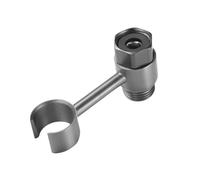 Générique Support de douchette à Main for Salle Bain, Support pommeau Douche en Laiton Noir/chromé, Valve rotative 360°, Accessoire for Bouchon siège