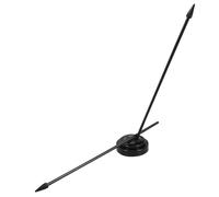 Générique Support De Drapeau De Bureau Mini Porte-Drapeau en Plastique Noir pour Négociation Et Vitrine 10.83 X 2.56 X 2.56 in