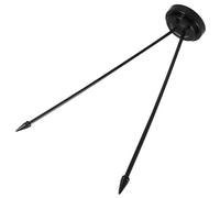 Générique Support de Drapeau Noir en Plastique Solide Mini Porte-Drapeau pour Petits Drapeaux Base de Mât Stable pour Bureau Salle de Conférence et Décoration Intérieure 1 Pièce