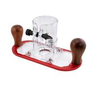 Générique Support de Fixation pour Base de Défonceuse à Bois avec Poignée, pour Rainure de Gravure et Ouverture Rabattable, Rouge