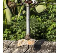 Générique Support de Fixation pour Lampadaire Solaire Robuste Kit de Montage 1 Pièce Adapté pour Poteaux Extérieurs Résistant aux Intempéries Compatible Éclairage Solaire Urbain et