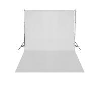 Générique Support de Fond télescopique et Toile de Fond Blanc 3x5 m,Appareils Photo, Photographie, Éclairage & Studio, Arrière-Plans de Studio, Blanc (Poids 6.16KG)