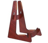 Générique Support de Guitare au Sol en Bois Marron pour Ukulélé et Guitare, Portable Design Élégant, pour Affichage et Rangement la Maison Boutique