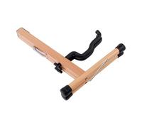 Générique Support de Guitare Structure Triangulaire Tridimensionnelle en Bois Marron Antidérapante et Anti-rayures pour Basse et Guitare