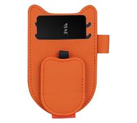 Générique Support de lunettes de soleil pour visière de voiture, clip de support de lunettes de soleil - Clip de voiture de - Porte-lunettes de automatique en cuir multifonction, pince pour cart