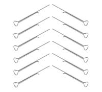 Générique Support de Mèches pour Bougies en Acier Carbone Argenté 12 Pièces, Dispositif de Centrage de Mèche Polyvalent pour Projets de Fabrication de Bougies DIY