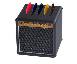 Générique Support De Médiator Miniature en Forme D'Ampli Guitare - Organisateur Élégant pour Les Passionnés de Musique et Les Musiciens | Boîte D'Exposition Portable Basse pour Musicien Cadeau