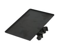 Générique Support de Microphone pour Pied D'instrument Plateau Abs Noir à Pince, Design Surélevé Antidérapant, Compatible pour Téléphone Portable en Diffusion Live